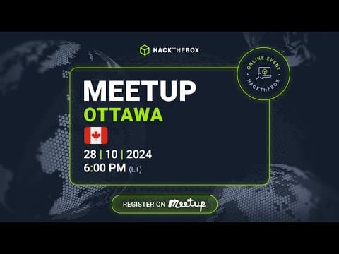 Hack The Box Ottawa Meetup: #12 - Sherlock Ore