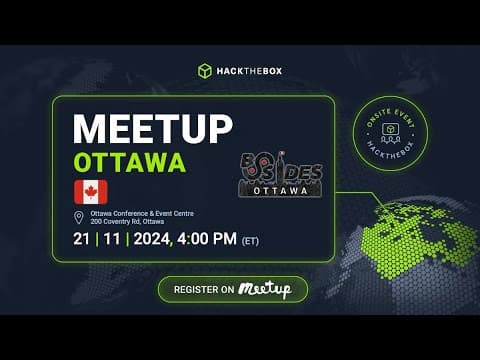 Hack The Box Ottawa Meetup: #13 - BSides Ottawa